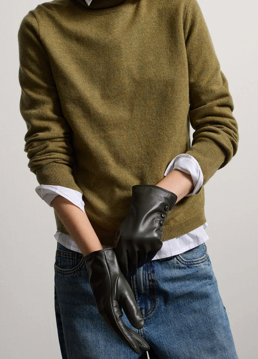 Перчатки Real Leather Dark Green ТЕМНО-ЗЕЛЕНЫЙ