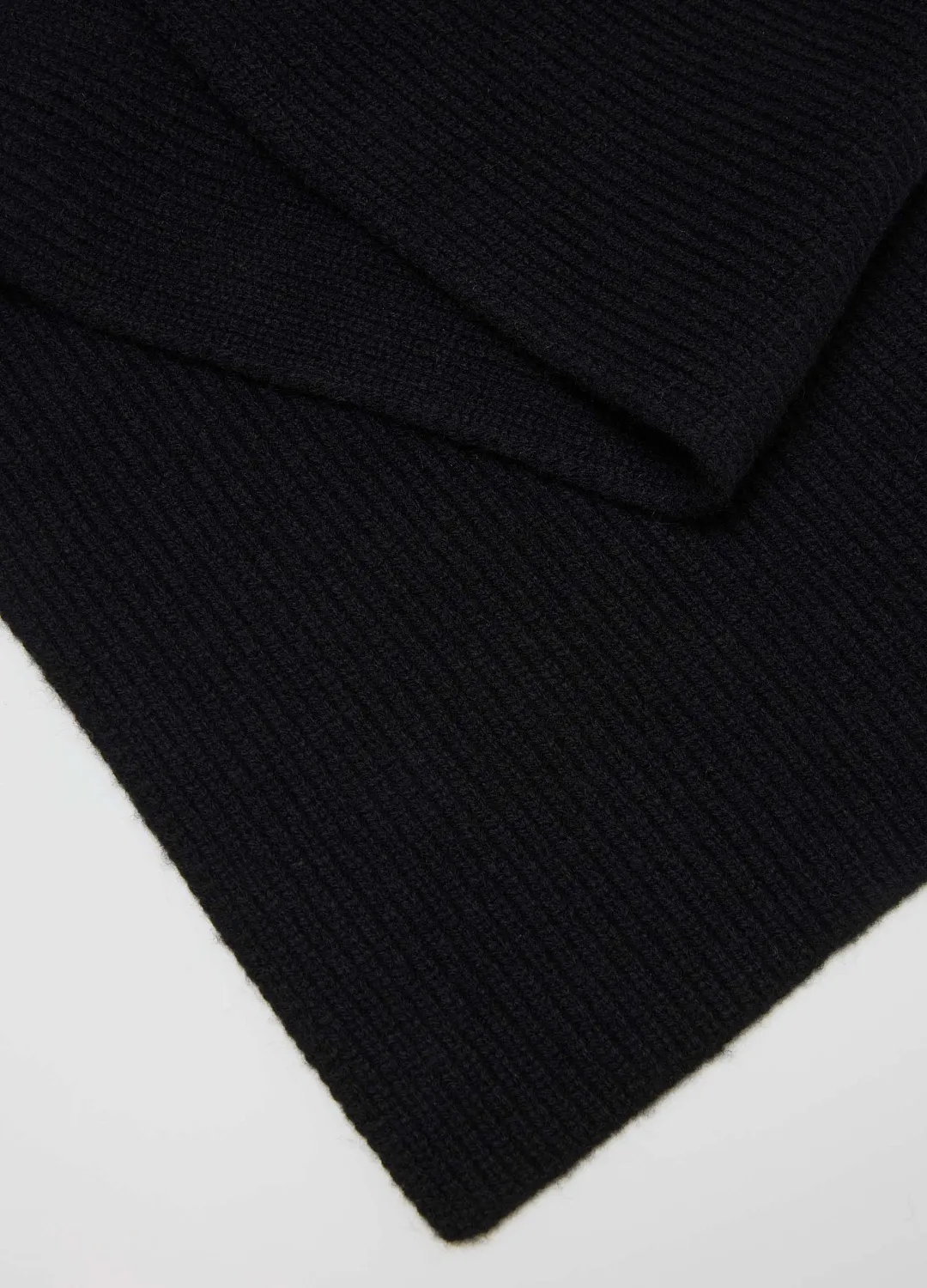 Шарф 100% Wool Sc Black ЧЕРНЫЙ