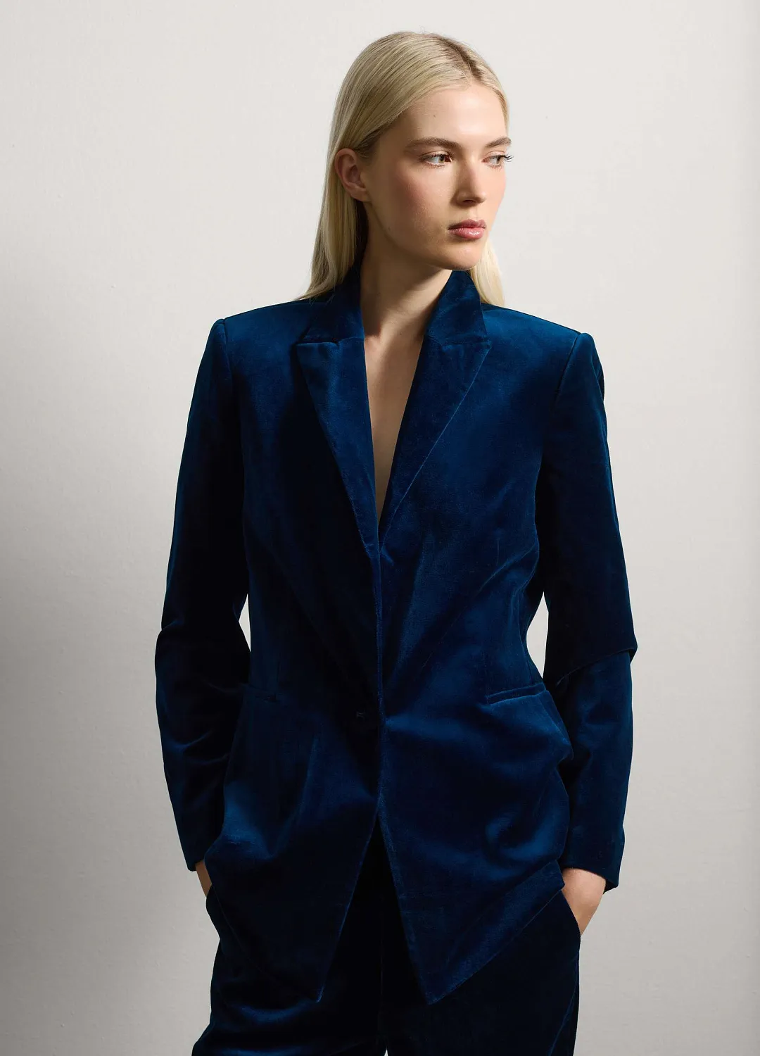 Пиджак Cotton Velve Blue СИНИЙ