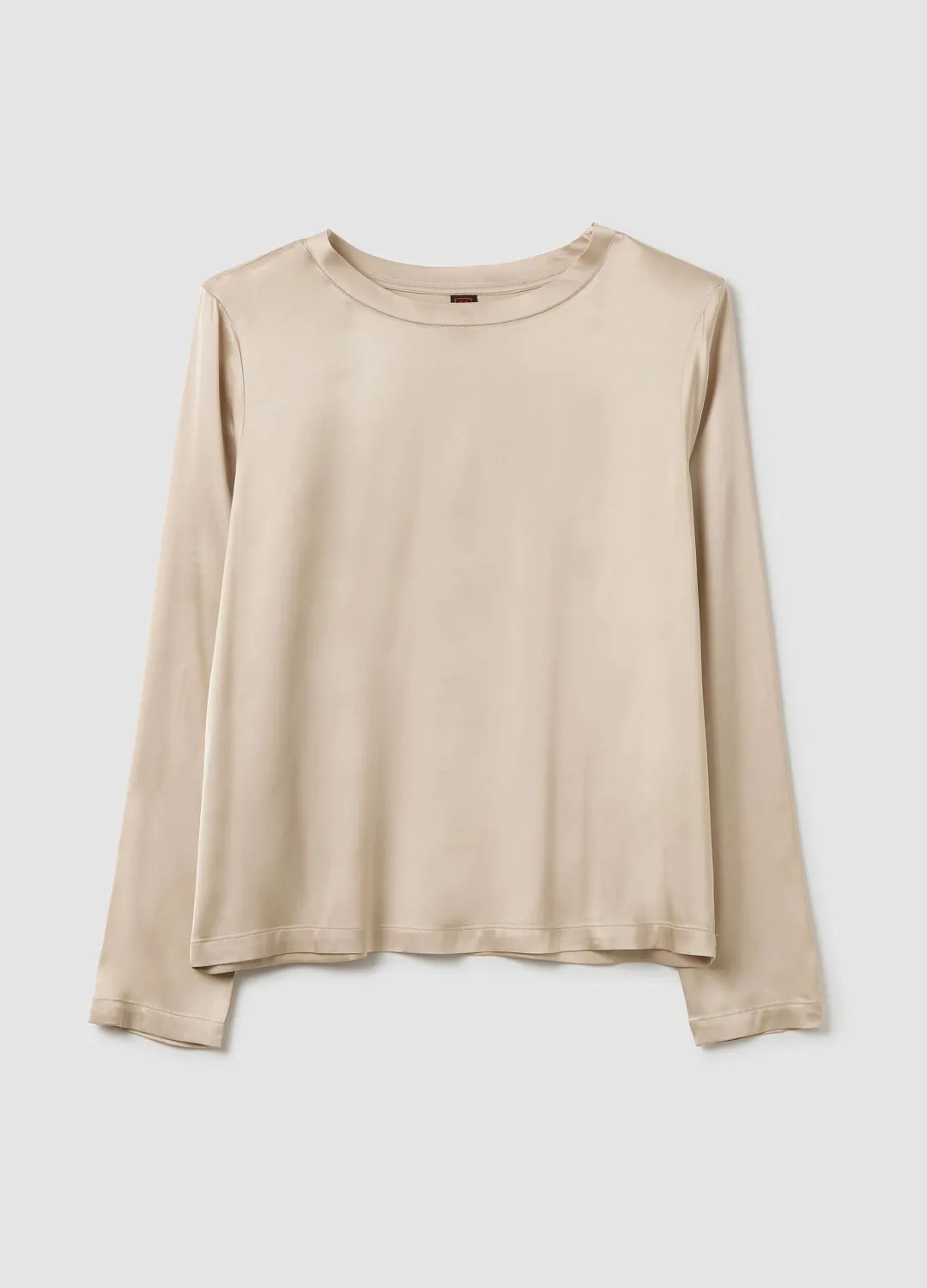 Блузка Satin Tshirt Pearled Ivor МОЛОЧНЫЙ